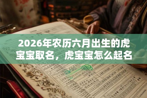 2026年农历六月出生的虎宝宝取名，虎宝宝怎么起名？