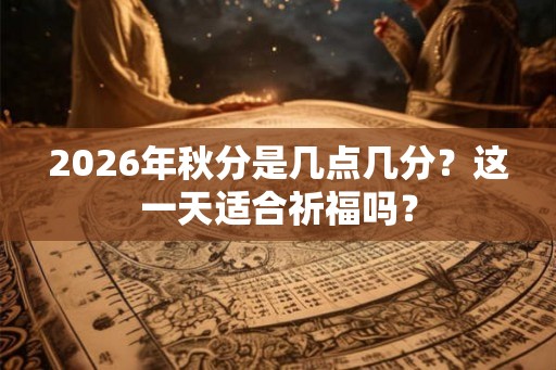 2026年秋分是几点几分？这一天适合祈福吗？