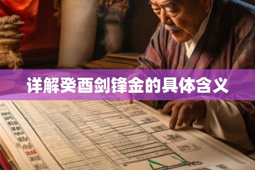 详解癸酉剑锋金的具体含义