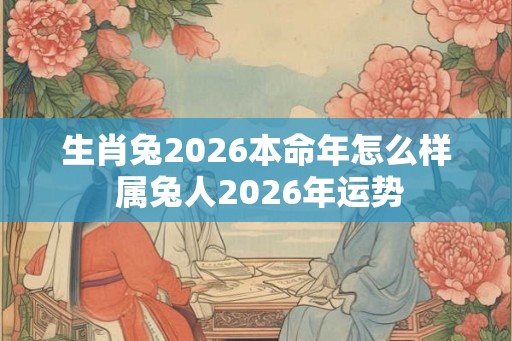 生肖兔2026本命年怎么样 属兔人2026年运势