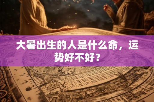大暑出生的人是什么命,运势好不好? 大暑出生的人是什么命,运势好不好?
