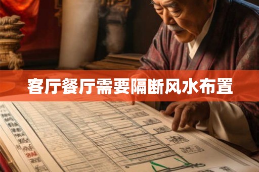 客厅餐厅需要隔断风水布置