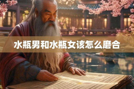 水瓶男和水瓶女该怎么磨合