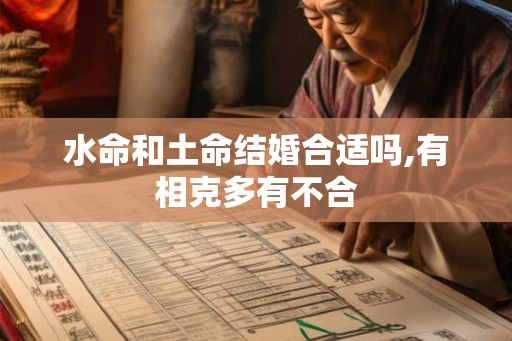 水命和土命结婚合适吗,有相克多有不合