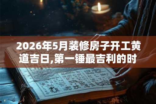 2026年5月装修房子开工黄道吉日,第一锤最吉利的时辰 2026年5月装修房子开工黄道吉日,第一锤最吉利的时辰
