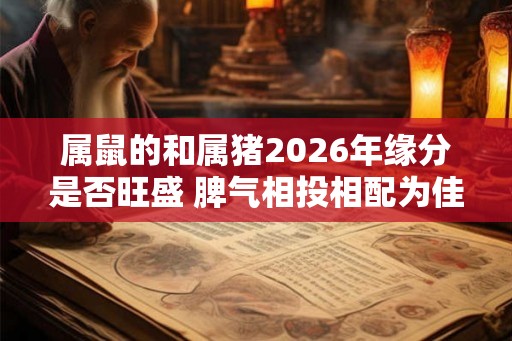 属鼠的和属猪2026年缘分是否旺盛 脾气相投相配为佳