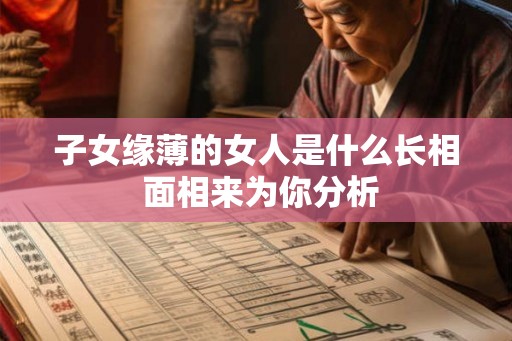 子女缘薄的女人是什么长相 面相来为你分析
