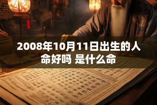 2008年10月11日出生的人命好吗 是什么命