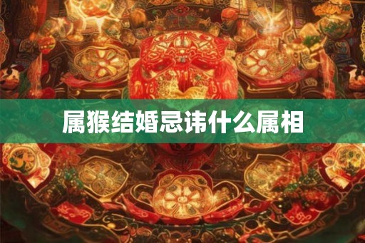 属猴结婚忌讳什么属相