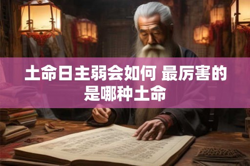 土命日主弱会如何 最厉害的是哪种土命 土命日主弱会如何 最厉害的是哪种土命