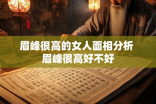 眉峰很高的女人面相分析 眉峰很高好不好
