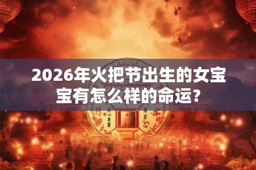2026年火把节出生的女宝宝有怎么样的命运？