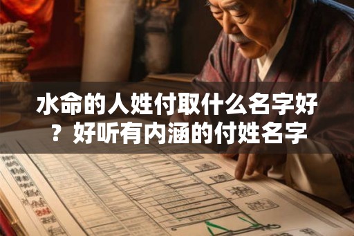 水命的人姓付取什么名字好？好听有内涵的付姓名字