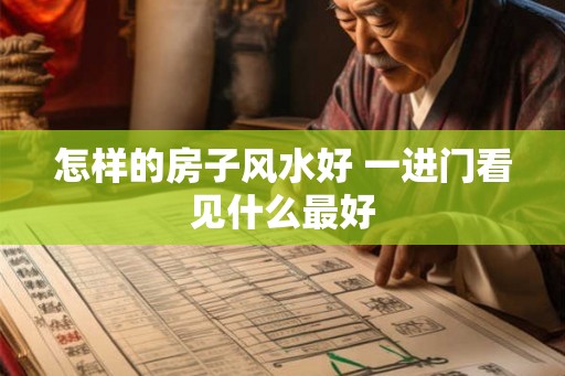 怎样的房子风水好 一进门看见什么最好