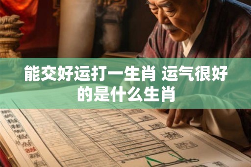能交好运打一生肖 运气很好的是什么生肖