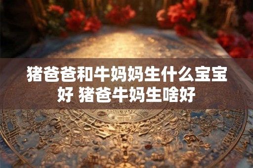 猪爸爸和牛妈妈生什么宝宝好 猪爸牛妈生啥好