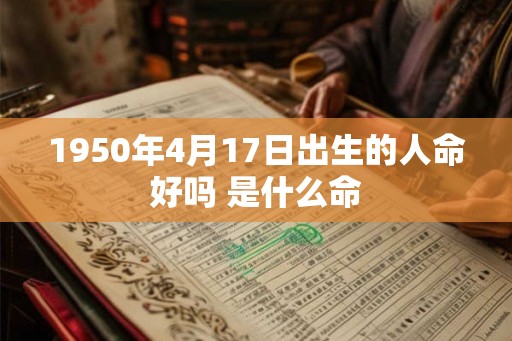 1950年4月17日出生的人命好吗 是什么命