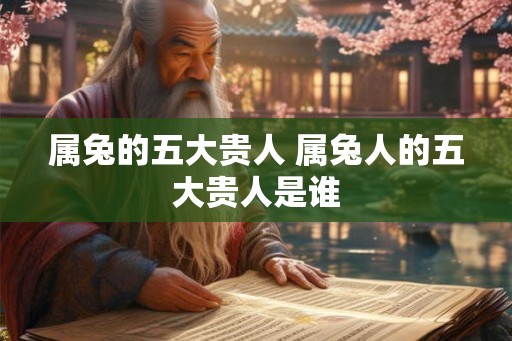属兔的五大贵人 属兔人的五大贵人是谁