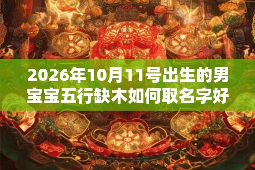 2026年10月11号出生的男宝宝五行缺木如何取名字好