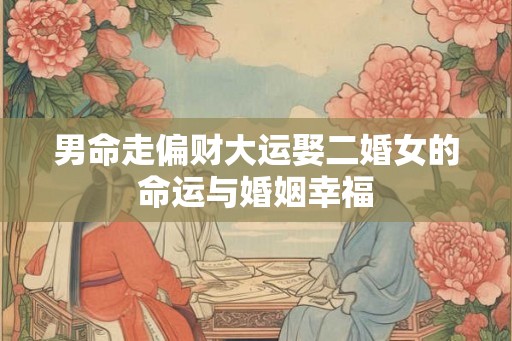 男命走偏财大运娶二婚女的命运与婚姻幸福