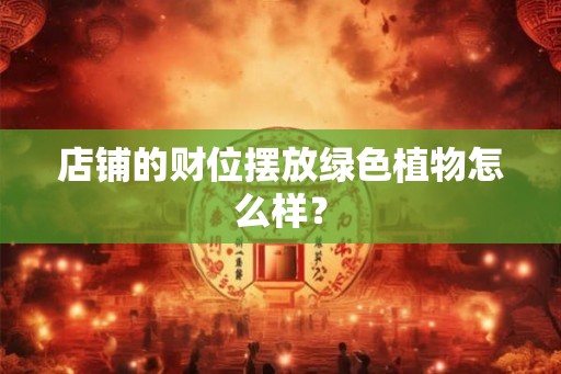 店铺的财位摆放绿色植物怎么样？