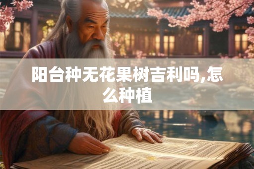 阳台种无花果树吉利吗,怎么种植