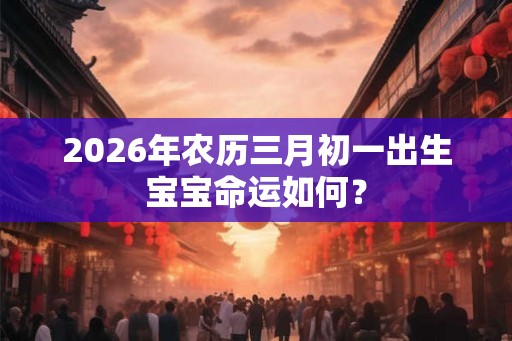2026年农历三月初一出生宝宝命运如何? 2026年农历三月初一出生宝宝命运如何?