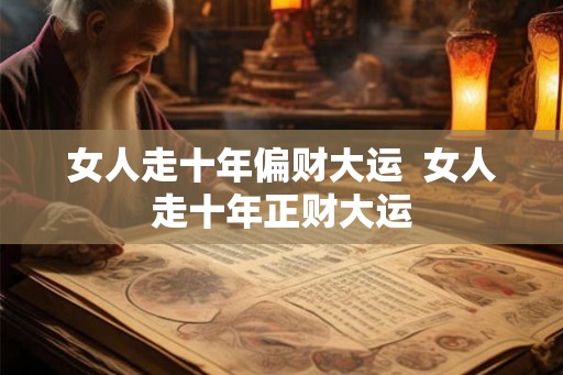 女人走十年偏财大运 女人走十年正财大运 女人走十年偏财大运 女人走十年正财大运
