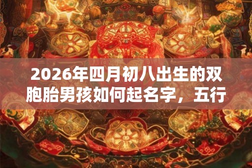 2026年四月初八出生的双胞胎男孩如何起名字，五行属什么