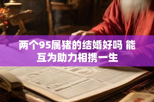 两个95属猪的结婚好吗 能互为助力相携一生