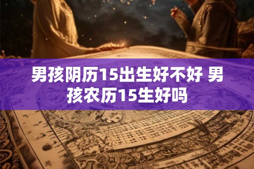 男孩阴历15出生好不好 男孩农历15生好吗