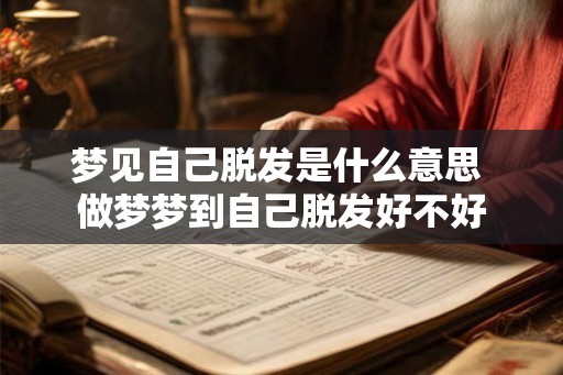 梦见自己脱发是什么意思 做梦梦到自己脱发好不好