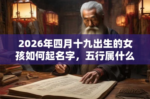 2026年四月十九出生的女孩如何起名字，五行属什么