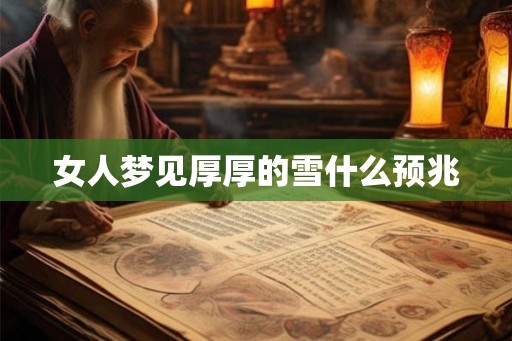 女人梦见厚厚的雪什么预兆