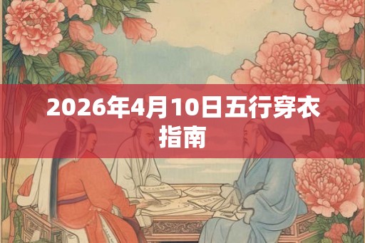 2026年4月10日五行穿衣指南