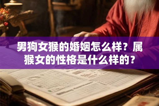 男狗女猴的婚姻怎么样?属猴女的性格是什么样的? 男狗女猴的婚姻怎么样?属猴女的性格是什么样的?