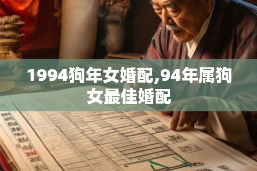 1994狗年女婚配,94年属狗女最佳婚配 1994狗年女婚配,94年属狗女最佳婚配