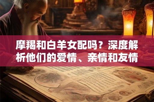 摩羯和白羊女配吗？深度解析他们的爱情、亲情和友情关系
