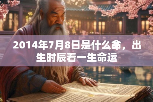 2014年7月8日是什么命，出生时辰看一生命运