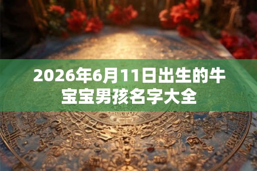 2026年6月11日出生的牛宝宝男孩名字大全