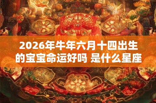 2026年牛年六月十四出生的宝宝命运好吗 是什么星座 2026年牛年六月十四出生的宝宝命运好吗 是什么星座