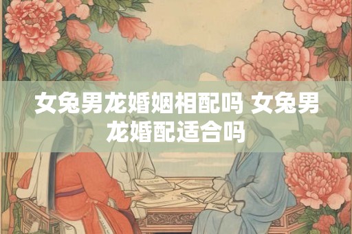 女兔男龙婚姻相配吗 女兔男龙婚配适合吗