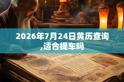2026年7月24日黄历查询,适合提车吗