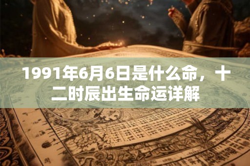 1991年6月6日是什么命，十二时辰出生命运详解