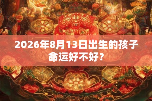 2026年8月13日出生的孩子命运好不好？