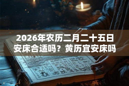 2026年农历二月二十五日安床合适吗？黄历宜安床吗？