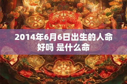 2014年6月6日出生的人命好吗 是什么命