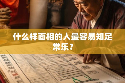 什么样面相的人最容易知足常乐？