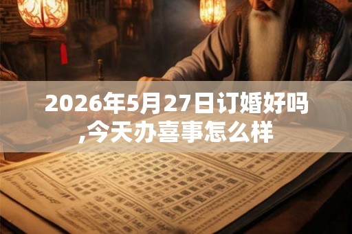 2026年5月27日订婚好吗,今天办喜事怎么样 2026年5月27日订婚好吗,今天办喜事怎么样