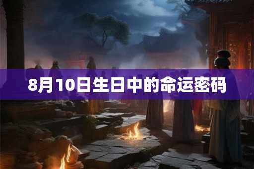 8月10日生日中的命运密码 8月10日生日中的命运密码